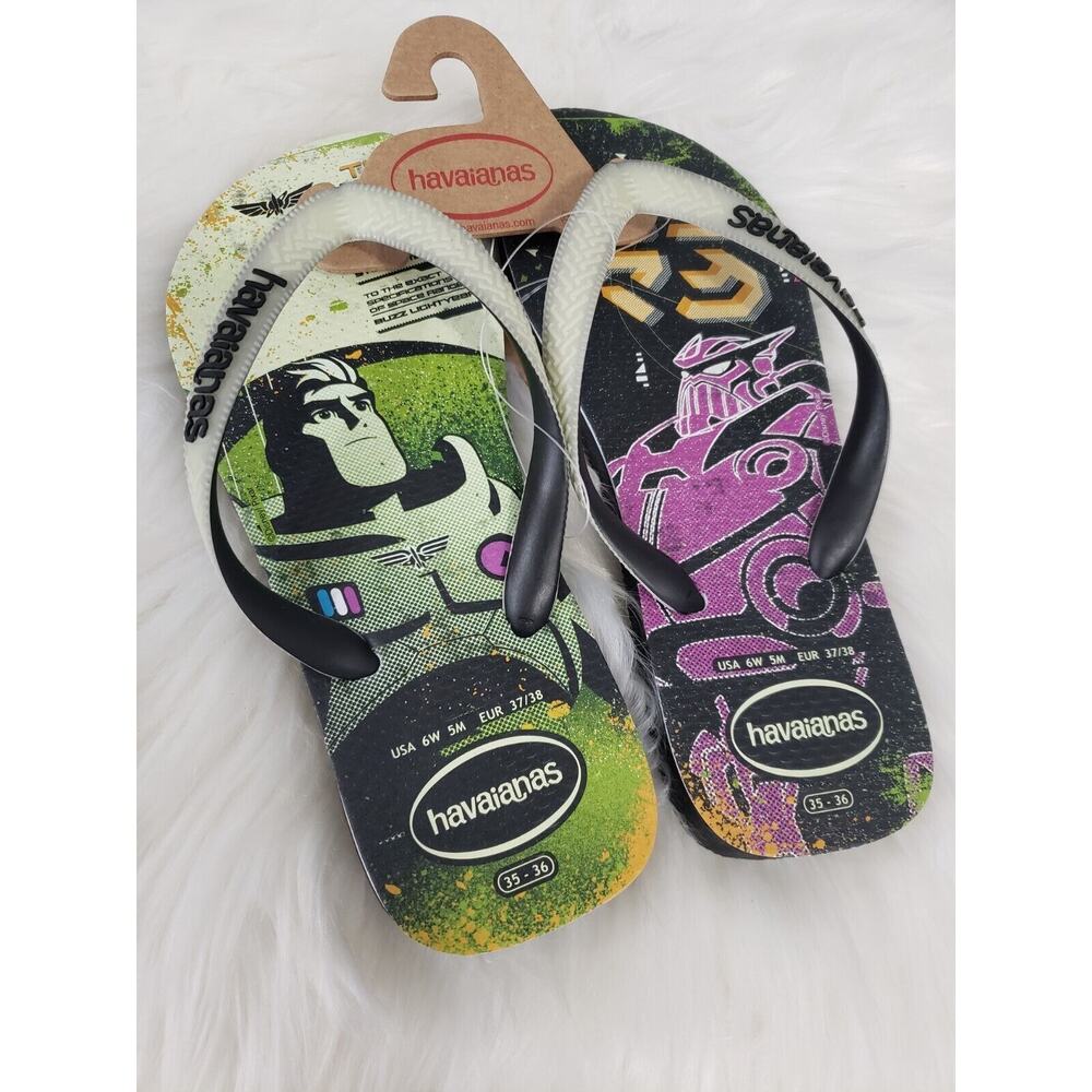 NEW Havaianas The Last Space Ranger Buzz Lightyear Flip‎ Flop Sandal MENS SIZE 5
